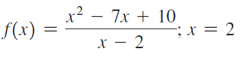 x² – 7x + 10 f(x) = 