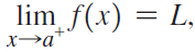 lim f(x) = L, х- хэа 