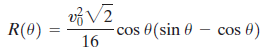 R(0) cos 0(sin 0 16 cos 0) 