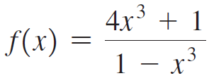 4x + 1 f(x) = .3 1 – x' 