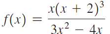 f(x) x(х + 2)5 3x2 – 4x 