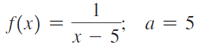 f(x) a = 5 x – 5' 
