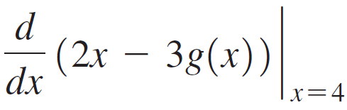 (2x – 3g(x)) dx 