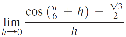 V3 cos (7 + h) lim |h→0 – 2 