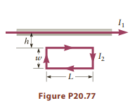 L- Figure P20.77 