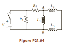 R2 L2 A ll R13 L3 ell -T Figure P21.64 