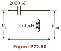 2000 pF 250 μΗ 3 V, Out in Figure P22.60 