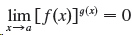 lim [f(x)]o = 0 