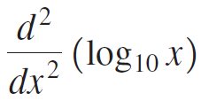 d? (log 10 x) .2 