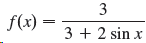 3 | f(x) = 3 + 2 sin x 