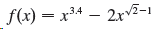 |f(x) = x³4 – 2rv2-1 