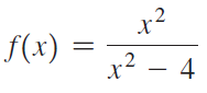 x2 f(x) = x² – 4 