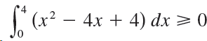 (x? — 4х + 4) dx > 0 