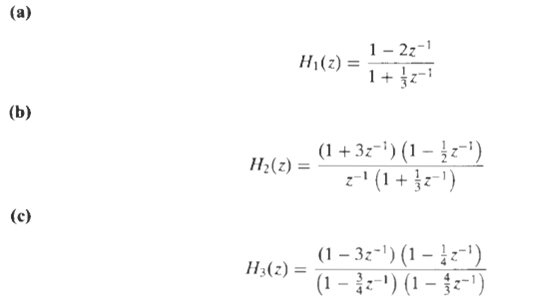 (a) Simply reflect the zero at z = 2 to its