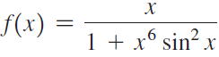 f(x) 1 + x° sin? x 