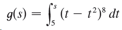 g(s) = [ (1 – t²)° dt 15 