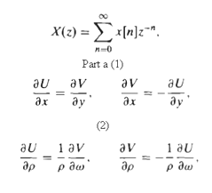 Let the z-transform of such a sequence be  X(z) =