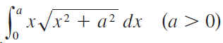 (a > 0) x² + a² dx 