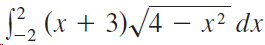 L, (x + 3)/4 – x² dx -2 
