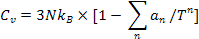 -Σα./Τ] C, = 3Nkg X [1 - 