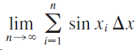 lim 2 sin x; Ax i=1 