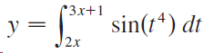 sin(t*) dt *3x+1 y = 2x 