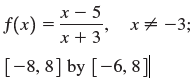f(x) = x + 3 x + -3; [-8, 8] by [-6, 8] 