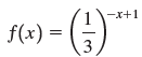 (3) -x+1 f(x) = 
