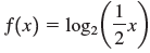 f(x) = log, 