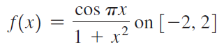 cos TTX on [-2, 2] f(x) 1 + x- .2 
