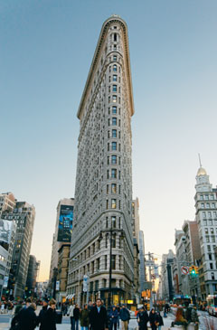 Completed in 1902 in New York City, the Flatiron Building