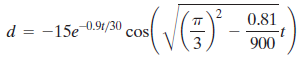 0.81 -t COS d = -15e0.91/30 900 2. 