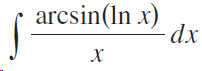 arcsin(In x) dx х 
