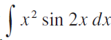 St sin 2x dx x? 