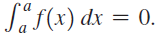 Saf(x) dx = 0. 
