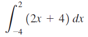 .2 (2x + 4) dx -4 