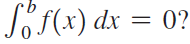 JoF(x) dx = 0? 