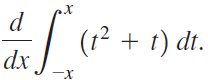 (1² + t) dt. dx 