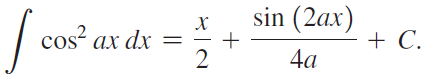 Г- sin (2ax) + C. х cos? ax dx 2 4a 