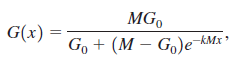 MG, | G(x) = Go + (M— G)е кМк