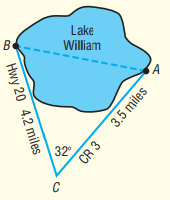 Lake William Be 32 Hwy 20 4.2 miles 3.5 miles CR 3 
