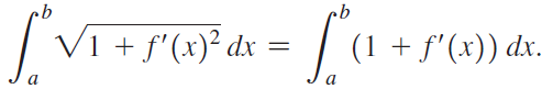 |/ VI + f'(x)² dx (1 + f'(x)) dx. 