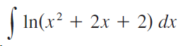 In(x² + 2x + 2) dx 