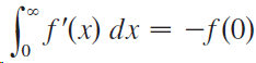 f'(x) dx = -f(0) 