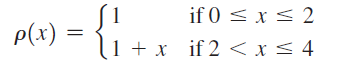 {;. if 0 < x < 2 P(x) + x if 2 < x< 4 