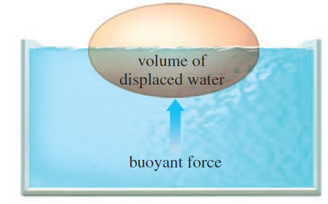 volume of displaced water buoyant force 
