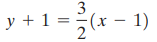 3 ) y + 1 =-(x - 1) 2 