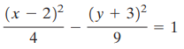 (у + 3)? (х — 2)? 4 = 1 