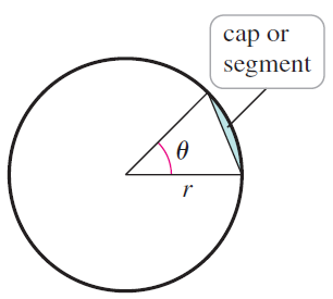 cap or segment Ө 