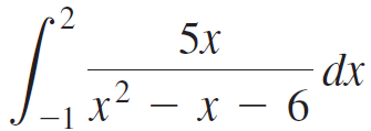 5х dx -1x² – x – 6 6. 